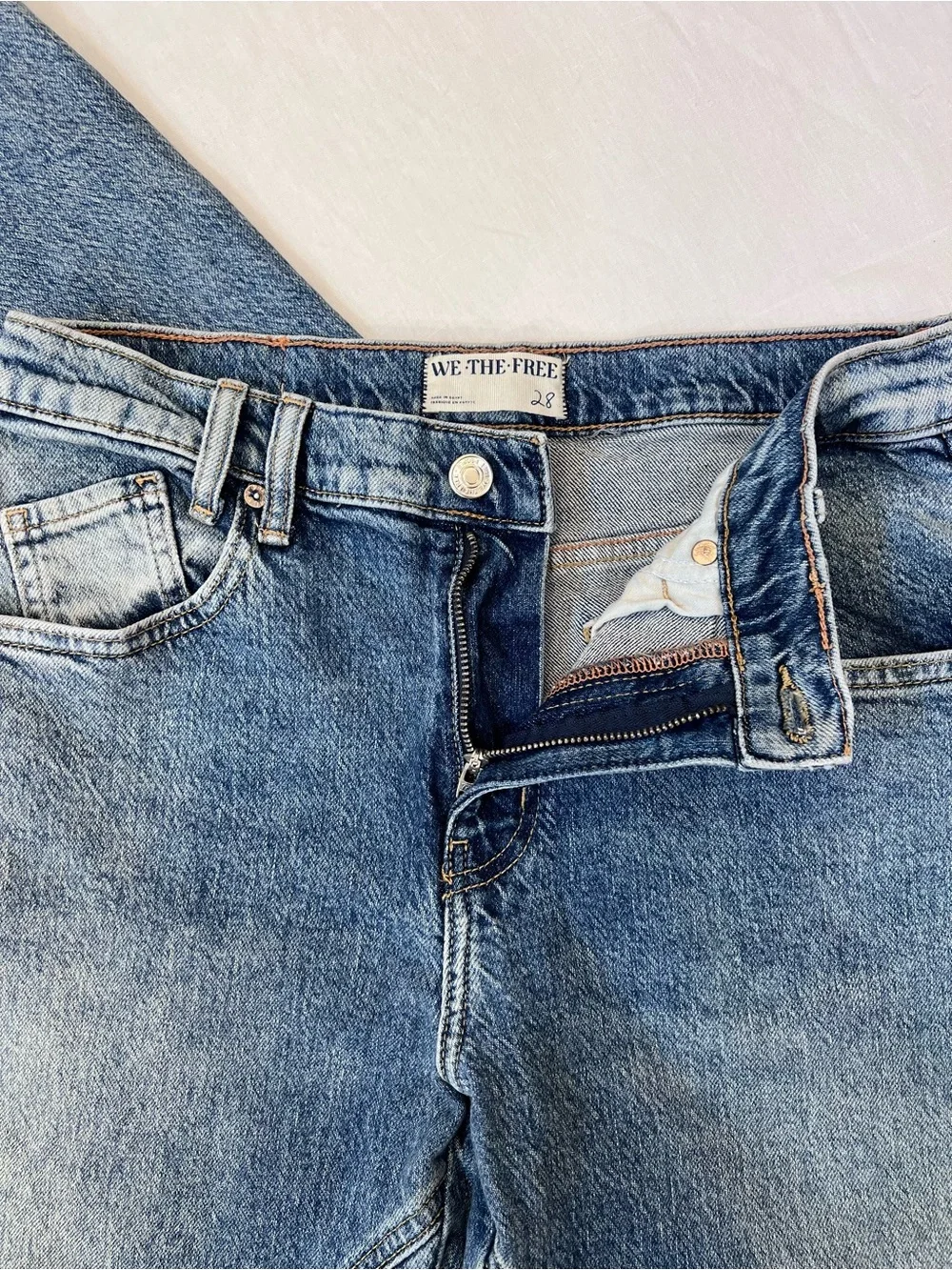 We The Free Risk Taker Raw Hem Straight Jean